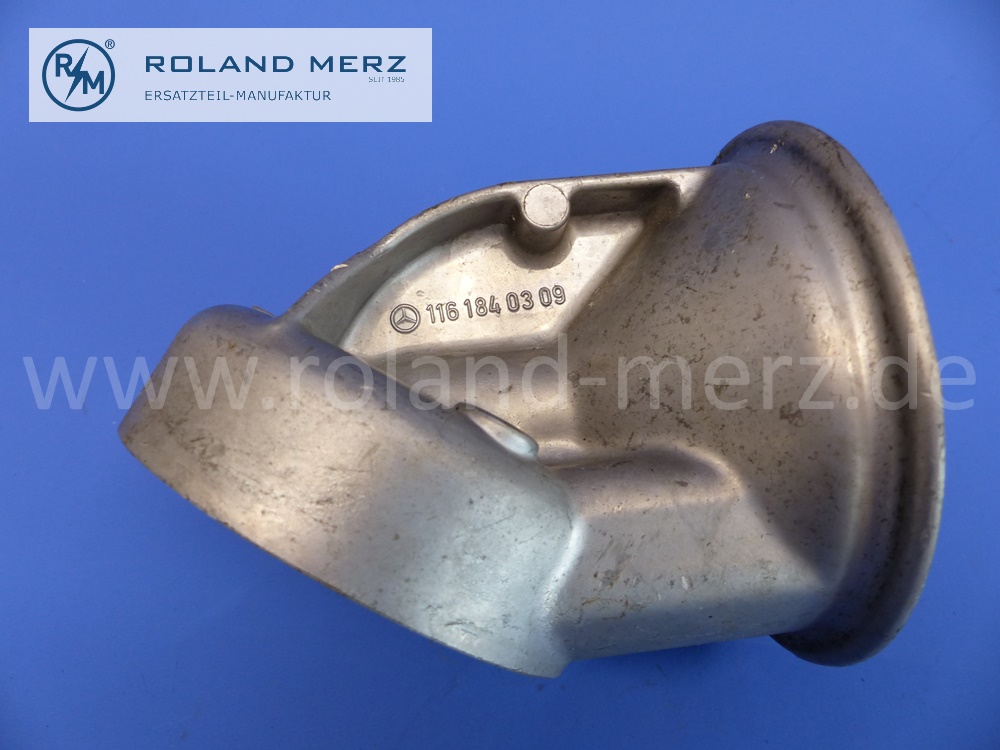 1161840309 Flansch für Ölfiter Mercedes Motoren M116.982, M116.984, M116.992, M 117.982, M117.985, M117.992, Original Mercedes Neuteil, NOS 