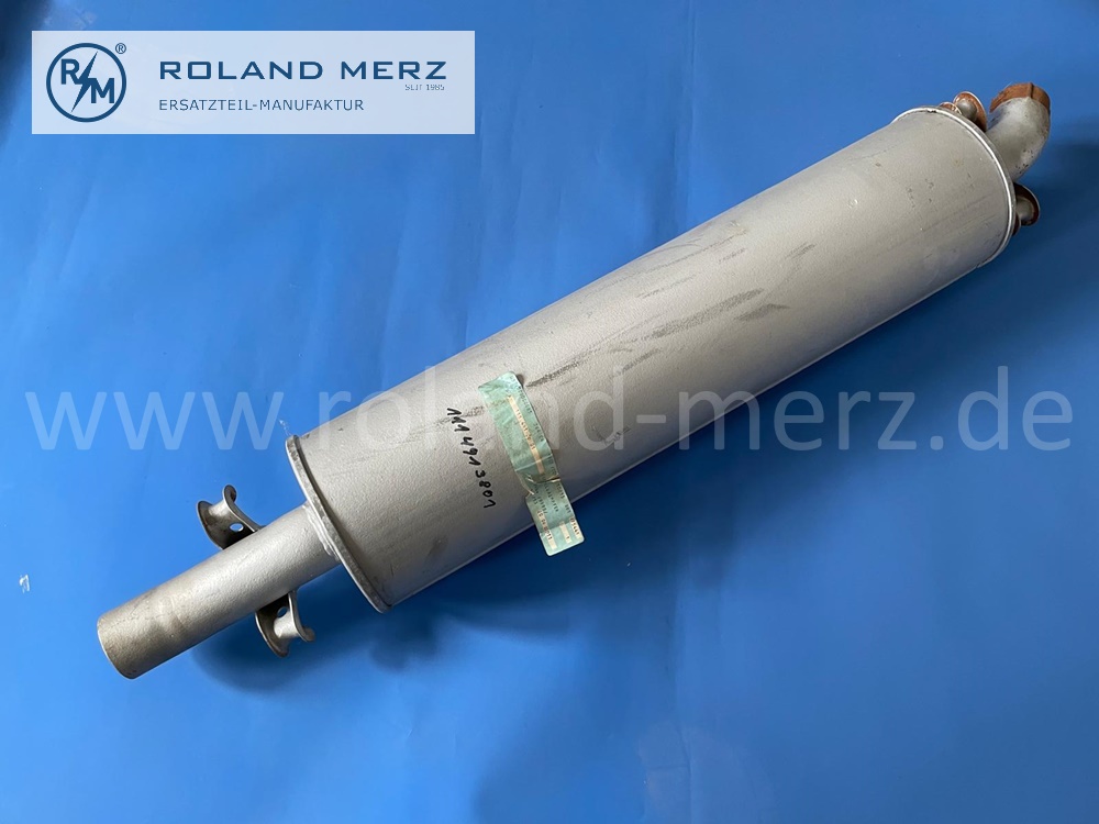 1114913801 muffler Eberspächer, reinforced version, zinc plated, Mercedes W111, 220SEb sedan, E. 1114912201, 2301, 4001, original Mercedes spare-part, NOS, storage marks 1114913801 muffler Eberspächer, reinforced version, zinc plated, Mercedes W111, 220SEb sedan, E. 1114912201, 2301, 4001, original Mercedes spare-part, NOS, storage marks
