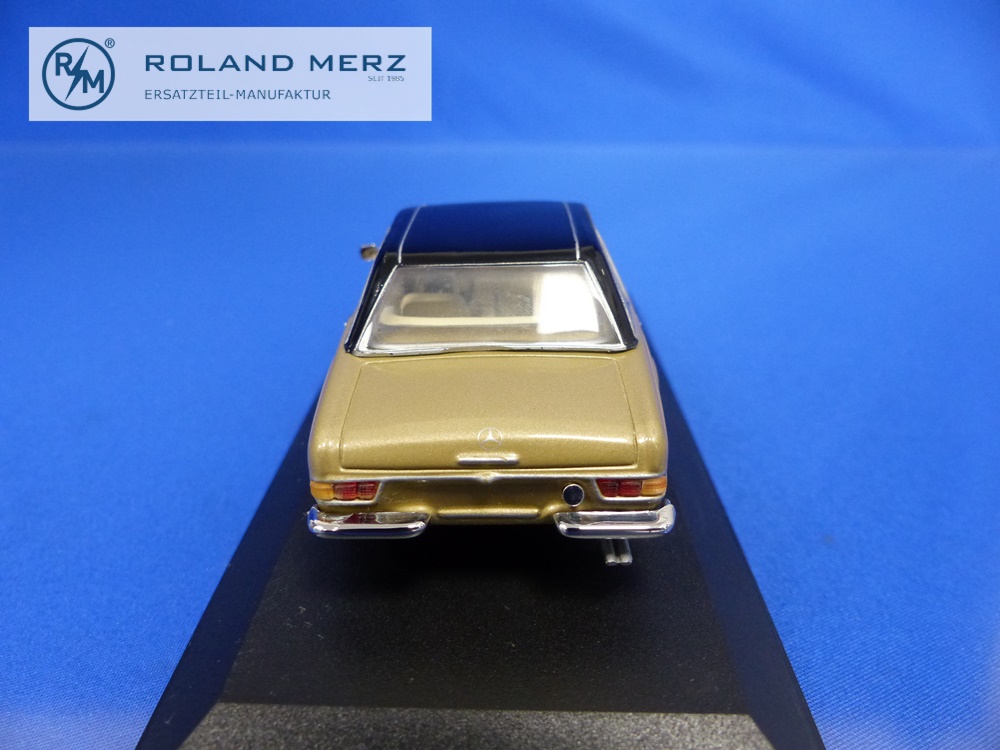 032250-09 Mercedes-Benz 280 SL Pagode gold/schwarz - Minichamps PMA 1:43