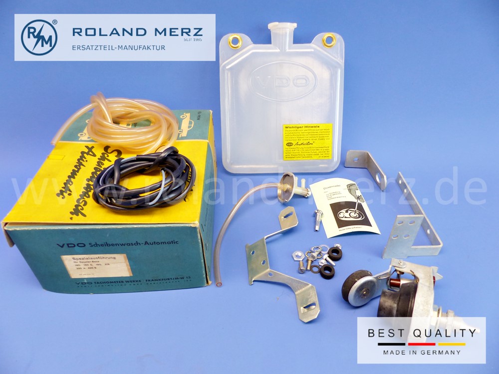 VDO Scheibenwaschanlage 0008600090 MB-Sonderausstattung Windschutzscheiben-Waschanlage mit Fußpumpe Mercedes Ponton 180–220S,SE Cp/Cb MB-SA 55 190 gem Foto Original Mercedes /VDO Neuteil NOS