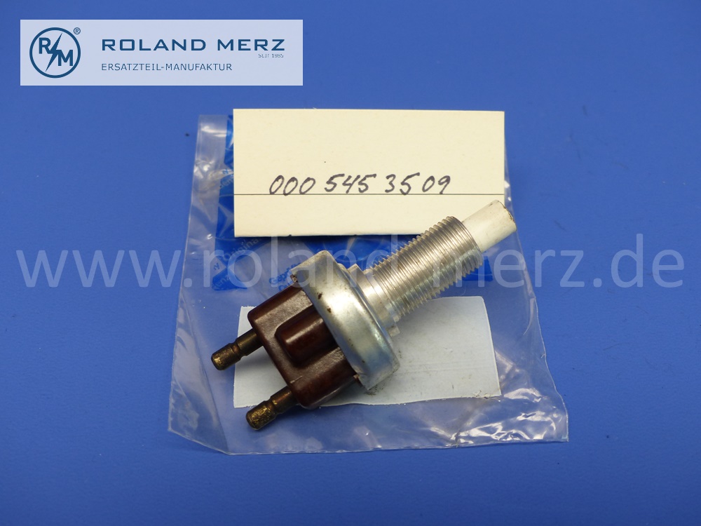0005453509 Bremslichtschalter, Schalter Bremslicht, Mercedes W100, 107, 108, 109, 110, 111, 112, 113, 114, 115, 116, 123, 126, 201, 309, 310, 313, 460, 461, 463, Original Mercedes Neuteil, NOS 