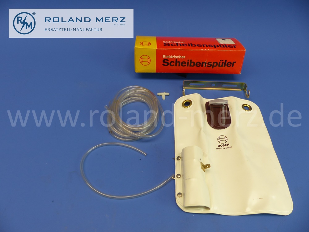 0392003103 Bosch windshield washer, 12 volts with 1.5 L bag and electric gear pump, approx. 30 watts, weight optimization for sports cars (0.3 kg), original Bosch spare part, NOS