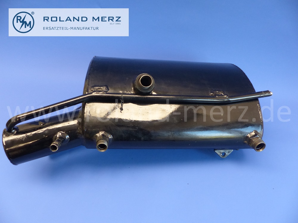 1984800001 dry-sump oil pan, oil tank, Mercedes W198, modified version with expansion tank, aluminum, original Mercedes spare-part, NOS