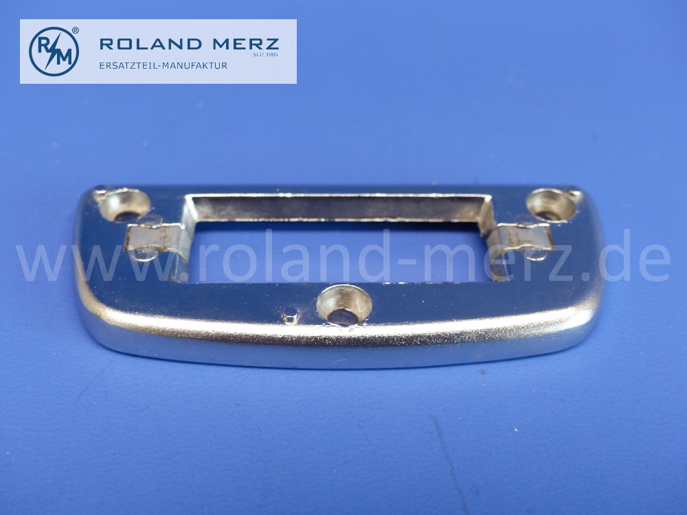 1108110711 Platte, Grundplatte, matt, verchromt für Innenspiegel, Mercedes W100, W108, W109, W110, W111, W112, W114, W115 , original Mercedes Neuteil, NOS