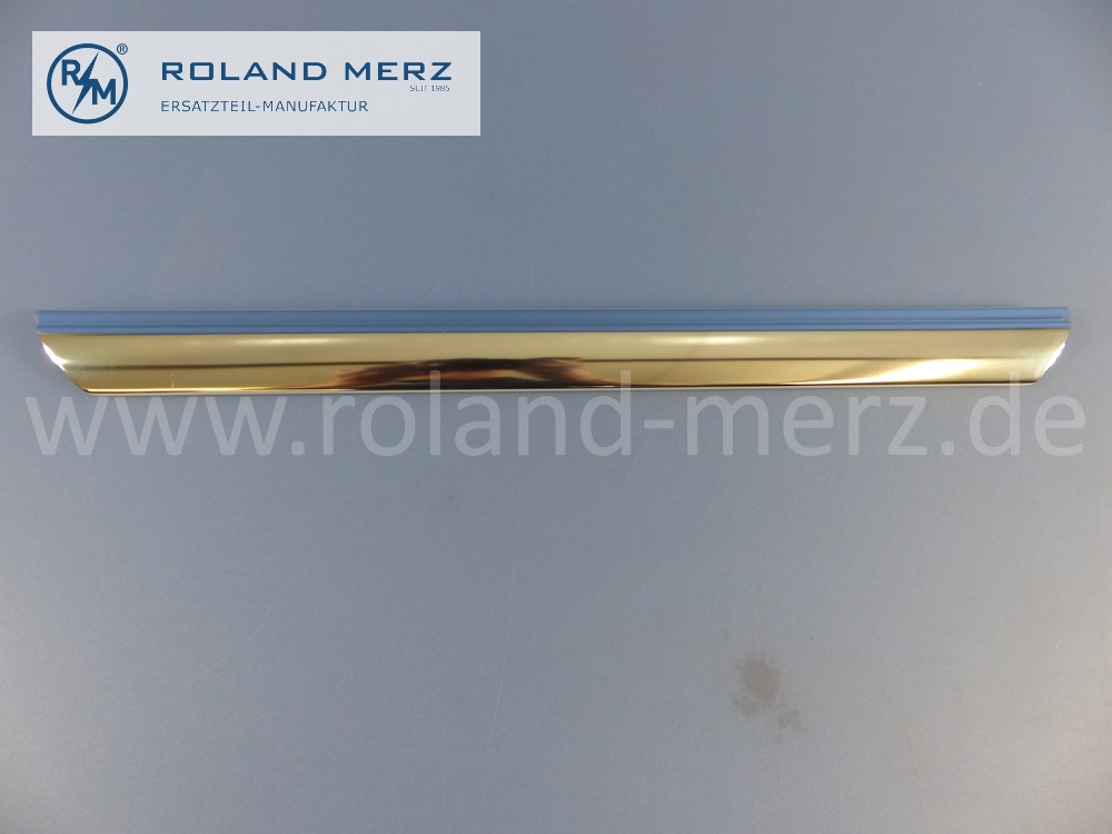 1136980081 Zierstab, Zierleiste, Zierblende, hinten Mitte, Heckmittelstück, Mercedes W113, Pagode, 230SL, 250SL, 280SL, Länge 495mm, Original Mercedes Neuteil, NOS