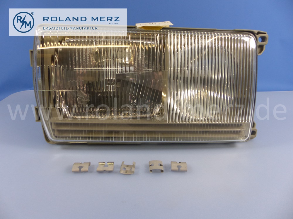 1238200259 Bosch Leuchteinheit, Scheinwerfer, H4, rechts, mit Blinkleuchte, Rechtsverkehr, Mercedes W123, Original Mercedes Neuteil, NOS 