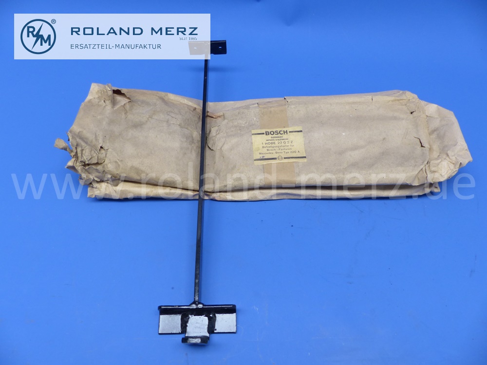 1HOBE22G2Z Befestigungshalter Bosch Fanfare, Mercedes 220A, Befestigung am Kühler, mit Befestigungsmaterial, Original Bosch Neuteil, NOS 