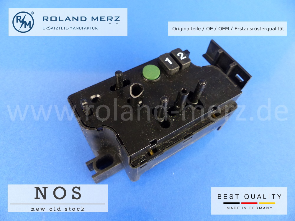 Schalter 002 820 60 10 Mercedes 126 für Sitzverstellung links mit Programierung Original MB-Neuteil NOS