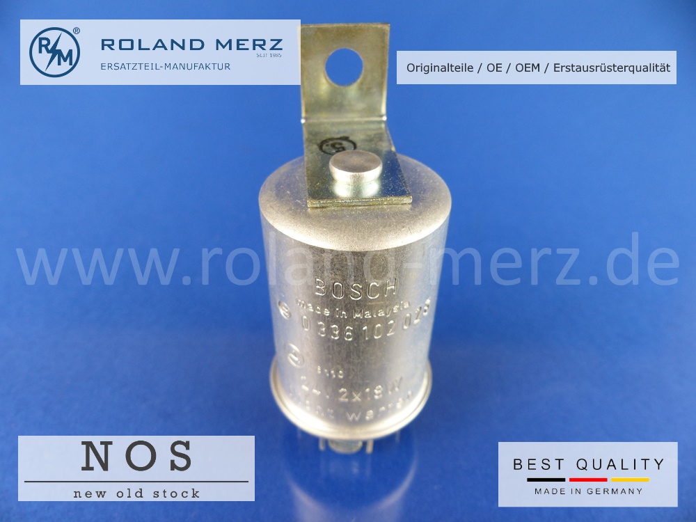 Blinkgeber 0 336 102 026 (E. 0 336 203 007) Bosch 24 V 2 x 20W oder 3 x 15 W Original Bosch-Neuteil NOS