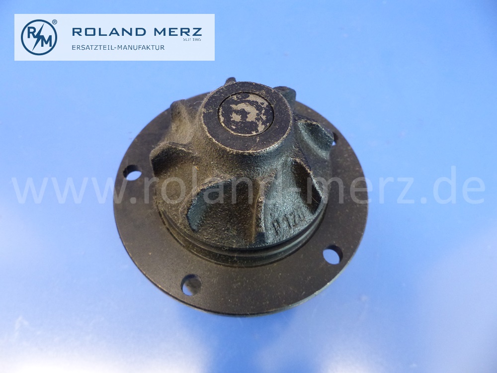 1802001220 Wasserpumpe Lagergehäuse, 3-Loch Flansch, Mercedes Motoren M121, M180, MB Ponton 180, 190, 219, 220, Original Mercedes Neuteil, NOS