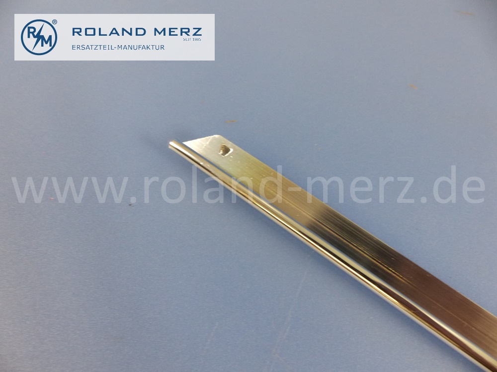 1237270482 Zierstab, Zierleiste, rechts, Oberkante Fahrertür, Mercedes W123, C123, Coupé, Länge 970 mm, Original Mercedes Neuteil, NOS
