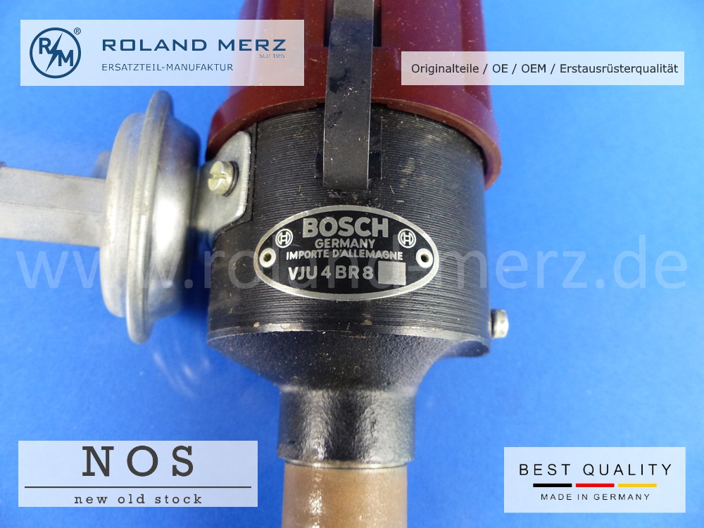 VJU-4-BR8-04 Zündverteiler Bosch VJU 4 BR 8 Graugussausführung für VW Käfer 30 PS, Volkswagen Type 111, 113, 115, 117, und 151 ab 08. 1954