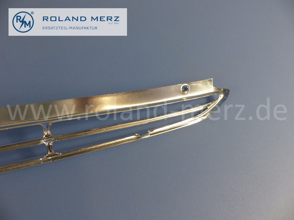 1088360165 Lufteinlass, Lüftungsgitter, Ziergitter, Chromgitter vor Frontscheibe, Länge 1820mm, Mercedes W108, W109, Original Mercedes Neuteil, NOS