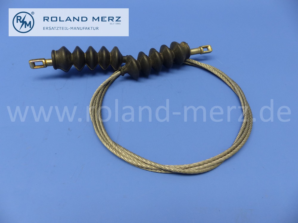 1874200485 Bremsseilzug hinten für Mercedes W187, 220, 220AC, 220BC, 2300mm Länge, Original Mercedes Neuteil, NOS