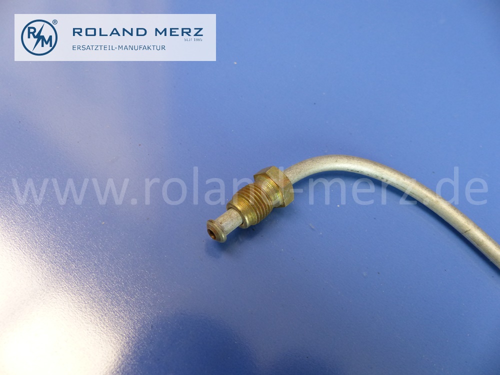 1804200137 Leitung, Bremsleitung, Bremsölleitung, Verteiler an Halter Bremsschlauch, rechts, Mercedes W105, W120, W121, W128, W180, 190SL, Ponton, Original Mercedes Neuteil, NOS