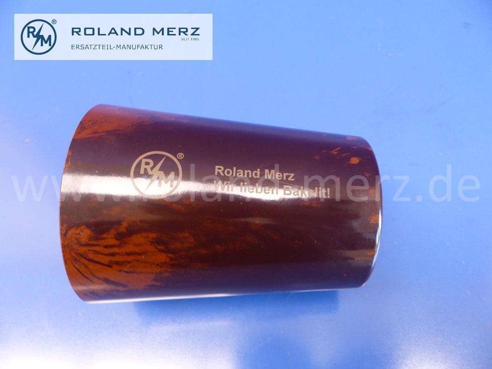 Becher aus Bakelit, 41 Gramm, 200 ml, Höhe 9,5 cm, unkaputtbar, lebensmittelecht, spülmaschinenfest, auf Wunsch mit Gravur, Eingenproduktion Roland Merz Ersatzteilmanufaktur