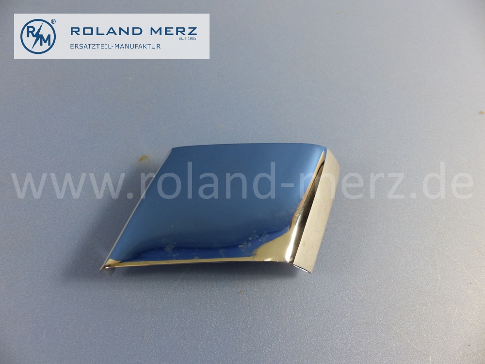 1268851423 Abdeckung Blendenfuge rechts, Stossfänger vorne, Mercedes W126, S-Klasse, Original Mercedes Neuteil, NOS