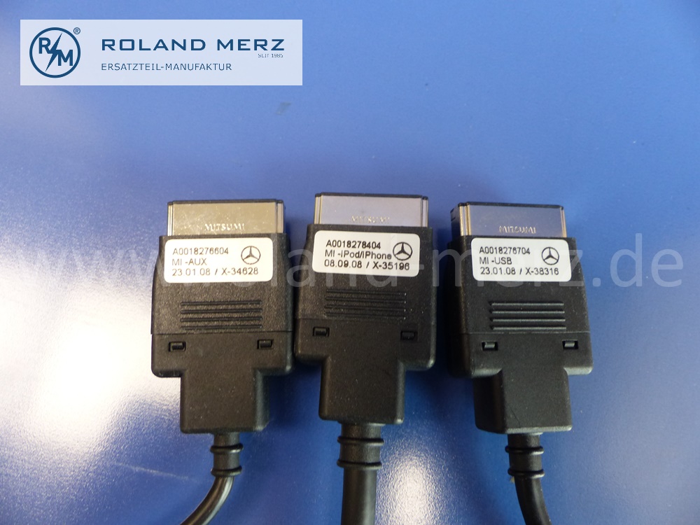 0018278204 connecting cable set, Mercedes Interface UIC, W166, 169, 171, 204, 207, 212, 218, 219, 245, 463, 639, original Mercedes spare-part, NOS