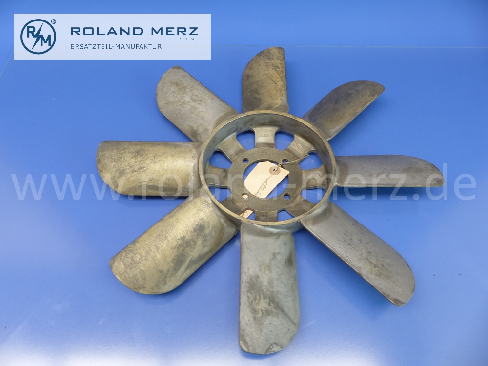 1802051506 Lüfter, Lüfterrad, Lüfterflügel, Mercedes M115, M120, OM615, Original Mercedes Neuteil, NOS - Lagerspuren -