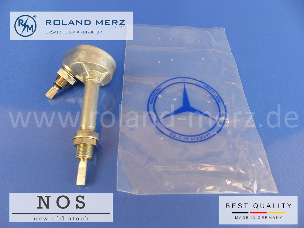 311368240107 1368240107 Scheibenwischergetriebe, 12 mm, kurz gerändelt für Mercedes 170S, 170SBC, MB-Originalteil NOS