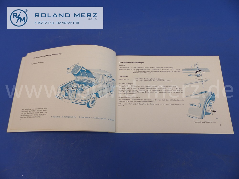 1085844096 Betriebsanleitung, Bedienungsanleitung, Mercedes W108, 280SE, deutsch, August 1969, 62 Seiten, Original Mercedes Neuteil, NOS 