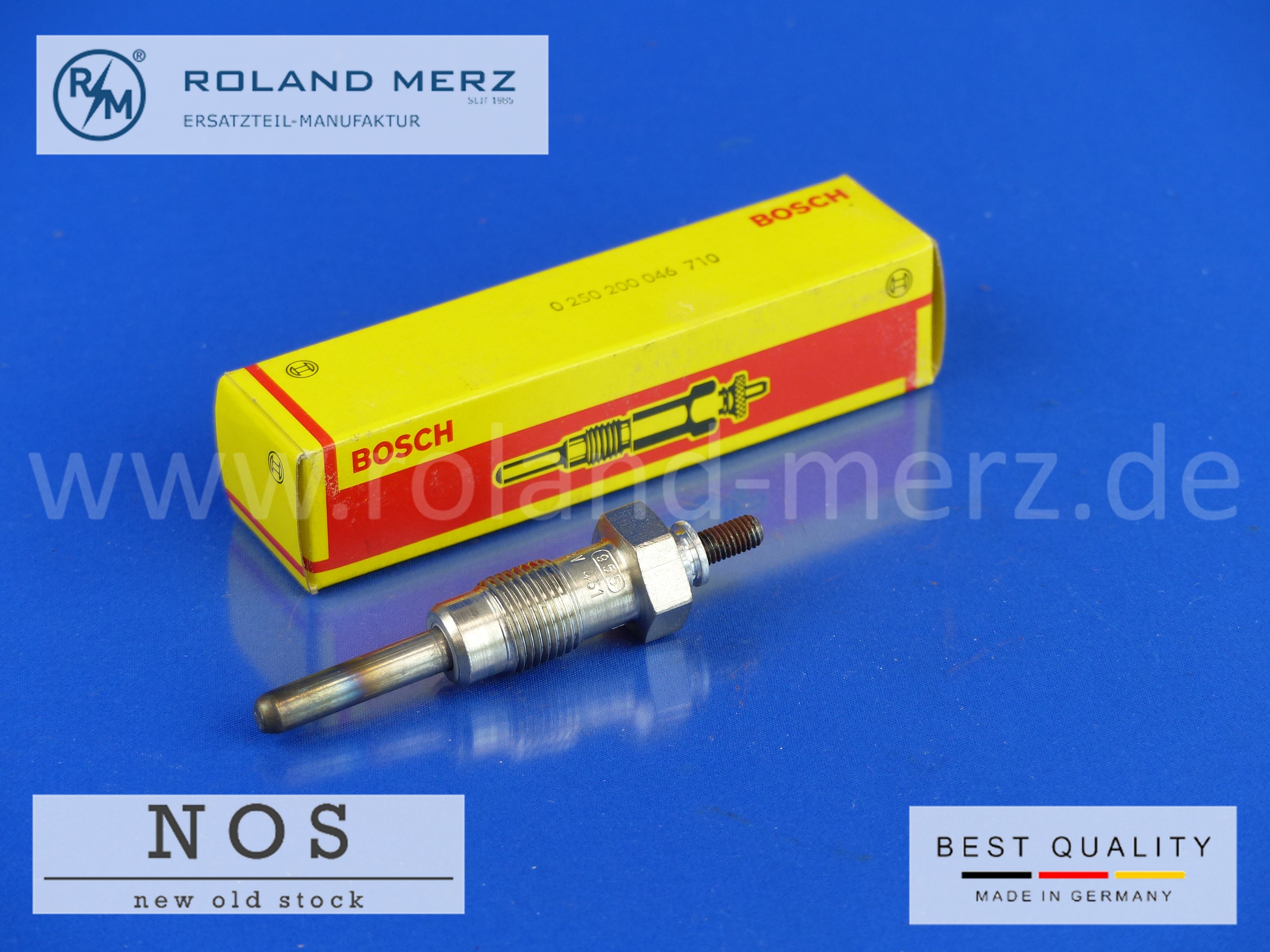 P1170833zVXqnk1kLA4yf 0250200046 Glühkerze Bosch 8V Opel Rekord D