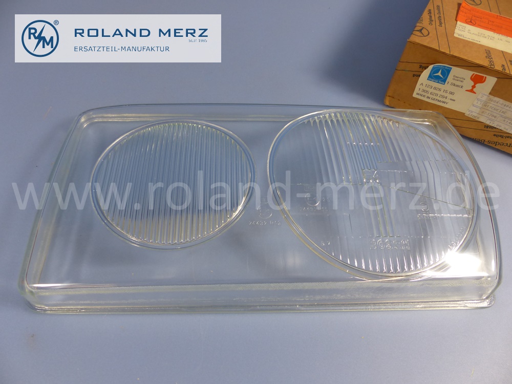 1238261590 Bosch lens head lamp ,left, H4, right hand traffic, Mercedes W123, original Mercedes spare-part, NOS