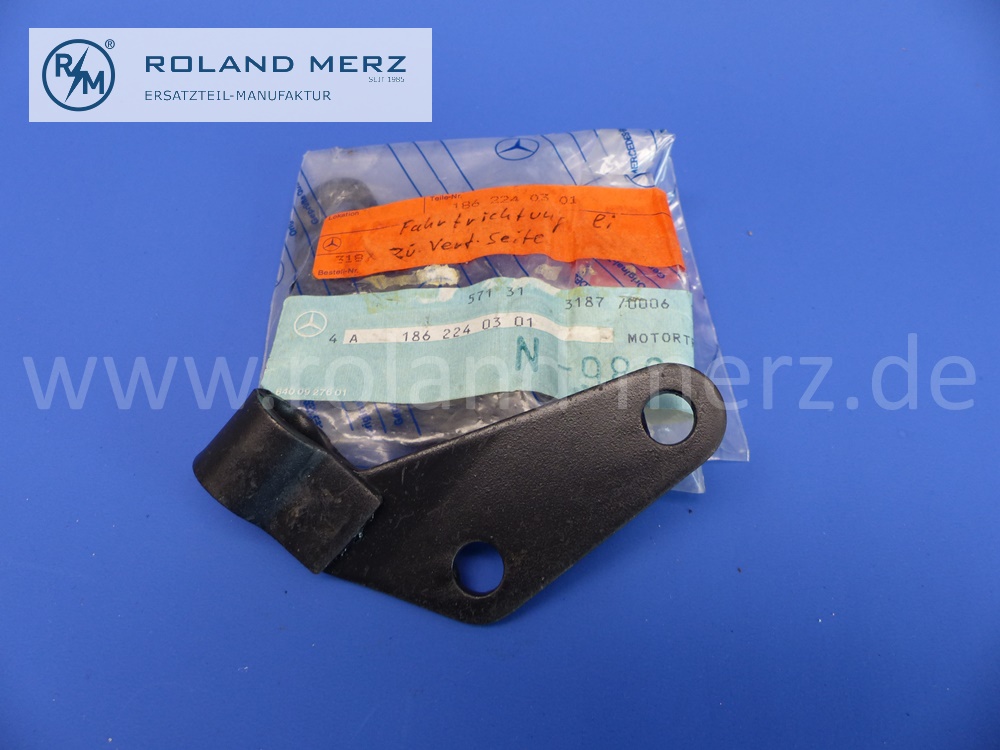 1862240301 Motorhalter vorn links Mercedes W186, W188, W189, 300b, 300c, 300d, 300S, 300Sc, Original Mercedes Neuteil, NOS 