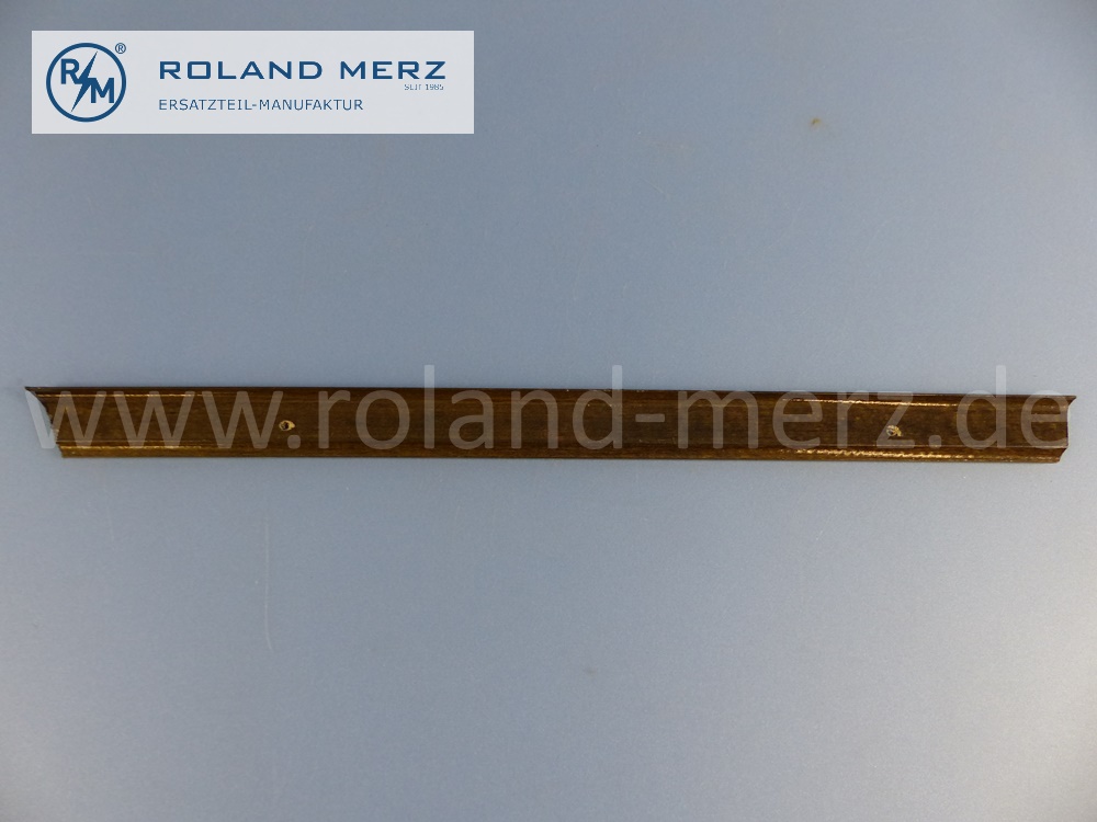 1117301051, Verkleidung Fensterschlüssel, Holzleiste, Fondtür rechts, hinten, Farbe 0481 dunkel, Länge 380mm, Mercedes W111, 220SB, 220SEB, Original Mercedes Neuteil, NOS