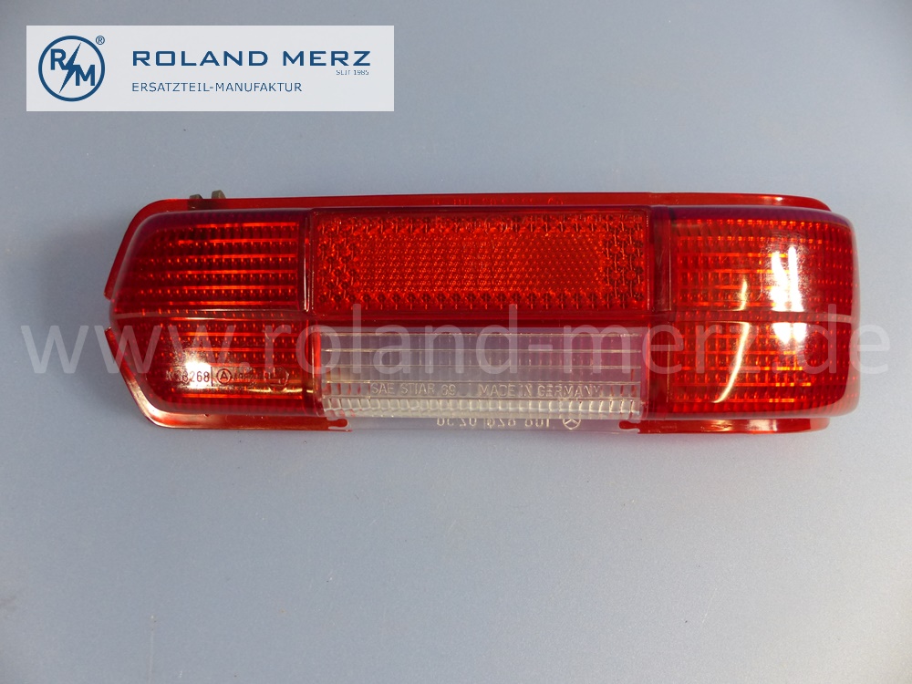 1088261456 Lichtscheibe, Lichtfenster, Lampenglas Rücklicht, rechts, W108, W109, SA55622, Blinker rot, Original Mercedes Neuteil, NOS 