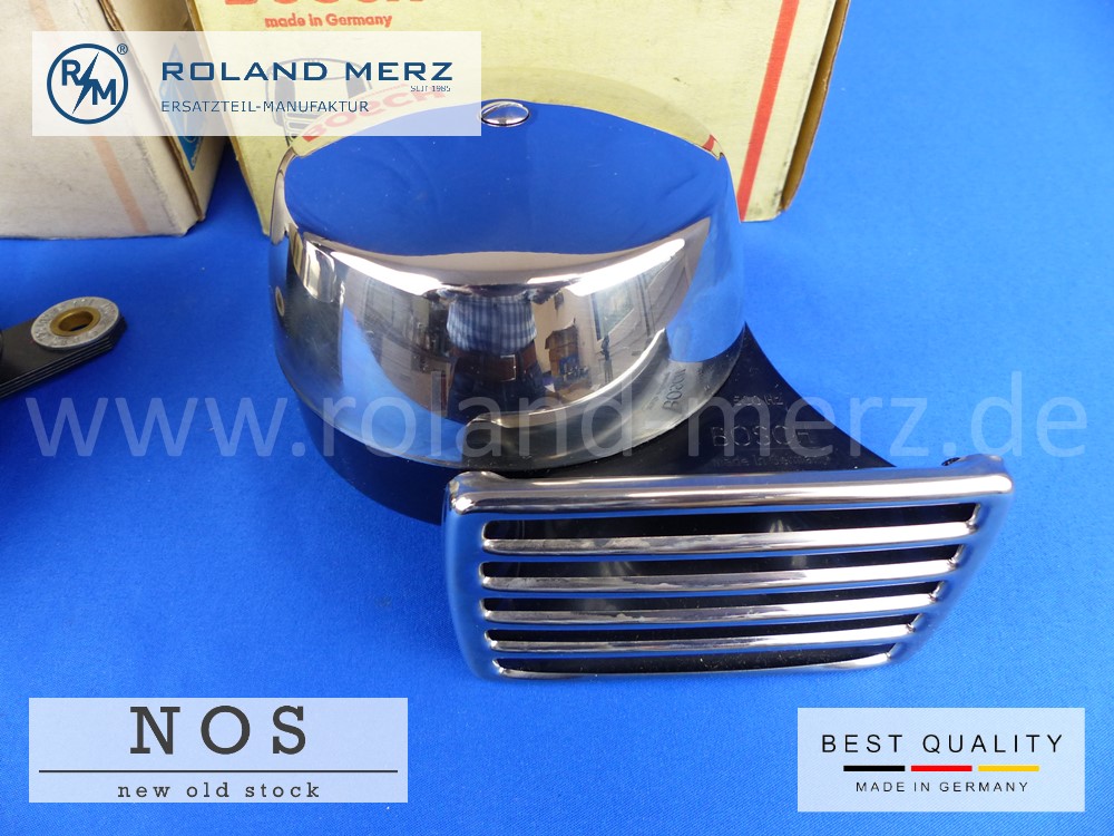 Satz original Bosch Signalhörner verchromte Ausführung MB-Nr. 002 542 09 20 / 002 542 10 20 Hoch-Ti
