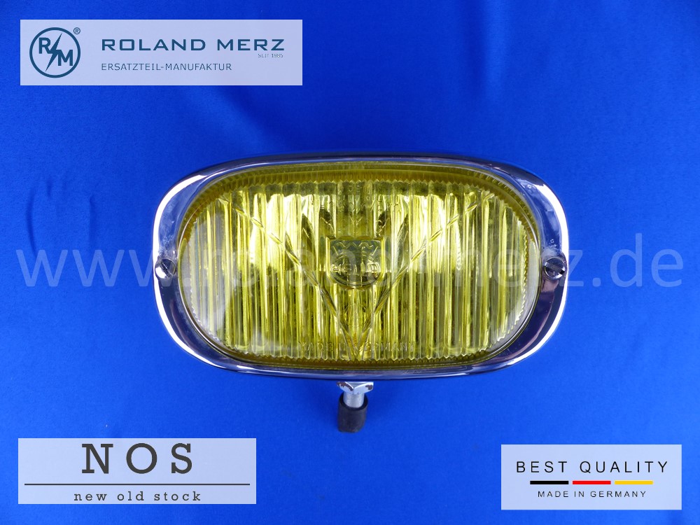 P1120317 Hella 128 ZN - 4 Nebelscheinwerfer mit gelben Glas und Chromgehäuse für Porsche 356