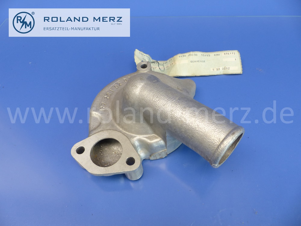 1272010201 Gehäuse Wasserpumpe, Mercedes Motoren M121, M127, M130, M180, OM621, MB 190SL, Original Mercedes Neuteil, NOS