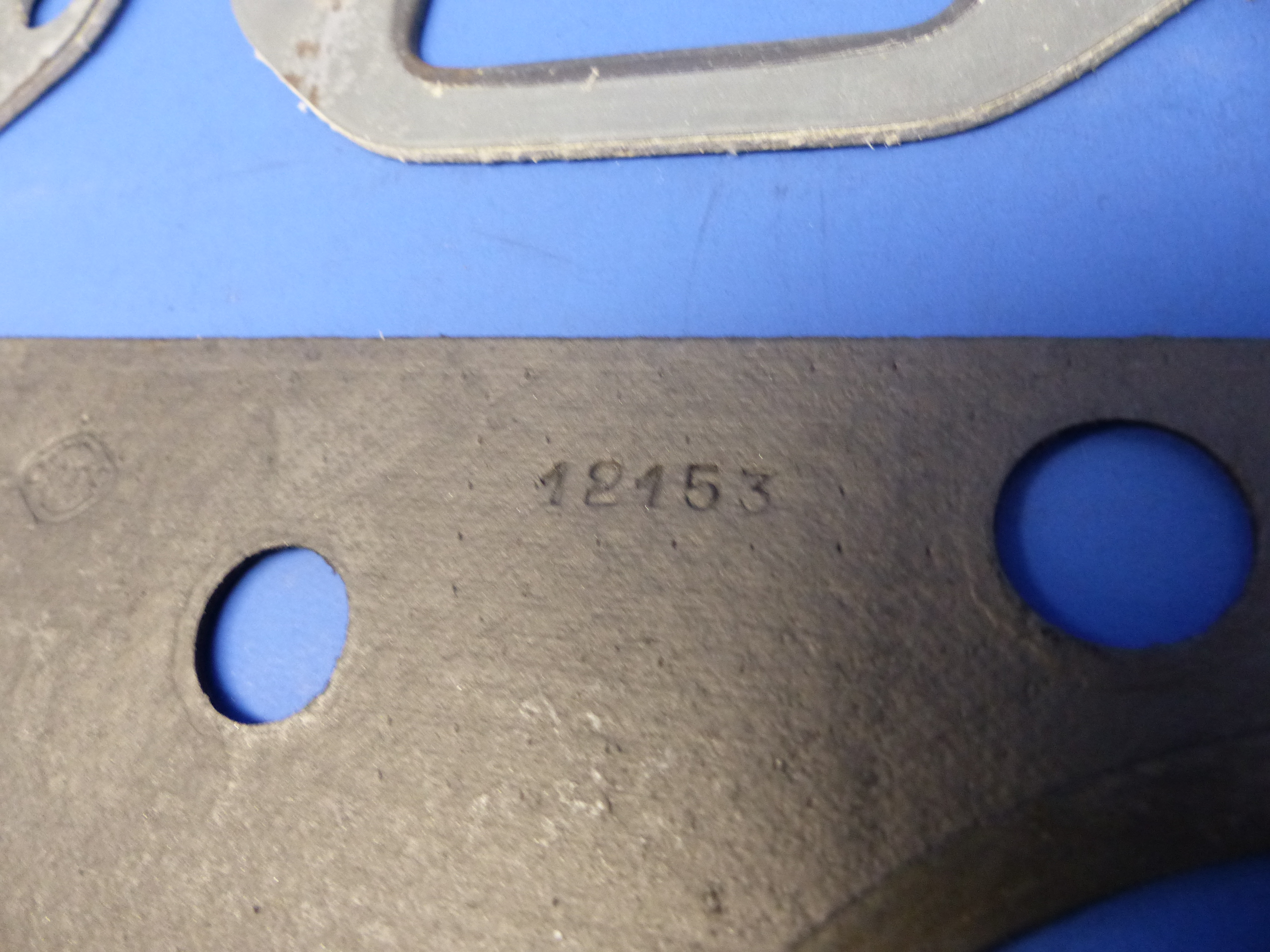 65S12153 Dichtungssatz, Dichtsatz Motor, Raupe Famo Boxer 10/50, 1951 / 1953, original Elring Neuteil, NOS 