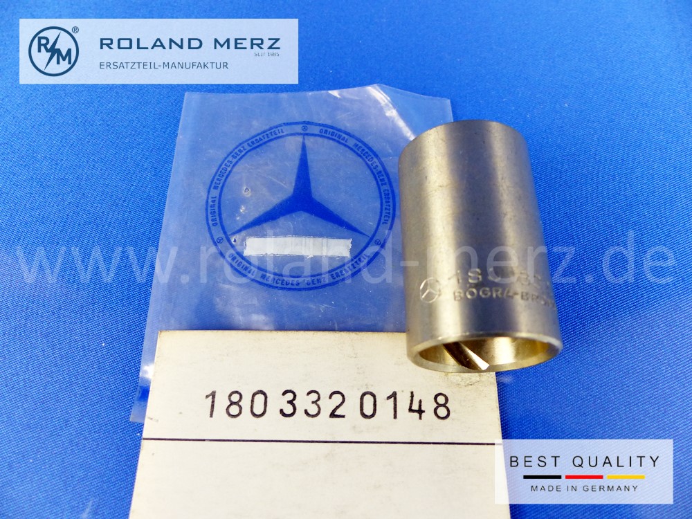 1803320148 Buchse für Achsschenkelbolzen, 38mm lang für Mercedes 180 - 220SE, 190SL, Original MB-Neuteil, NOS