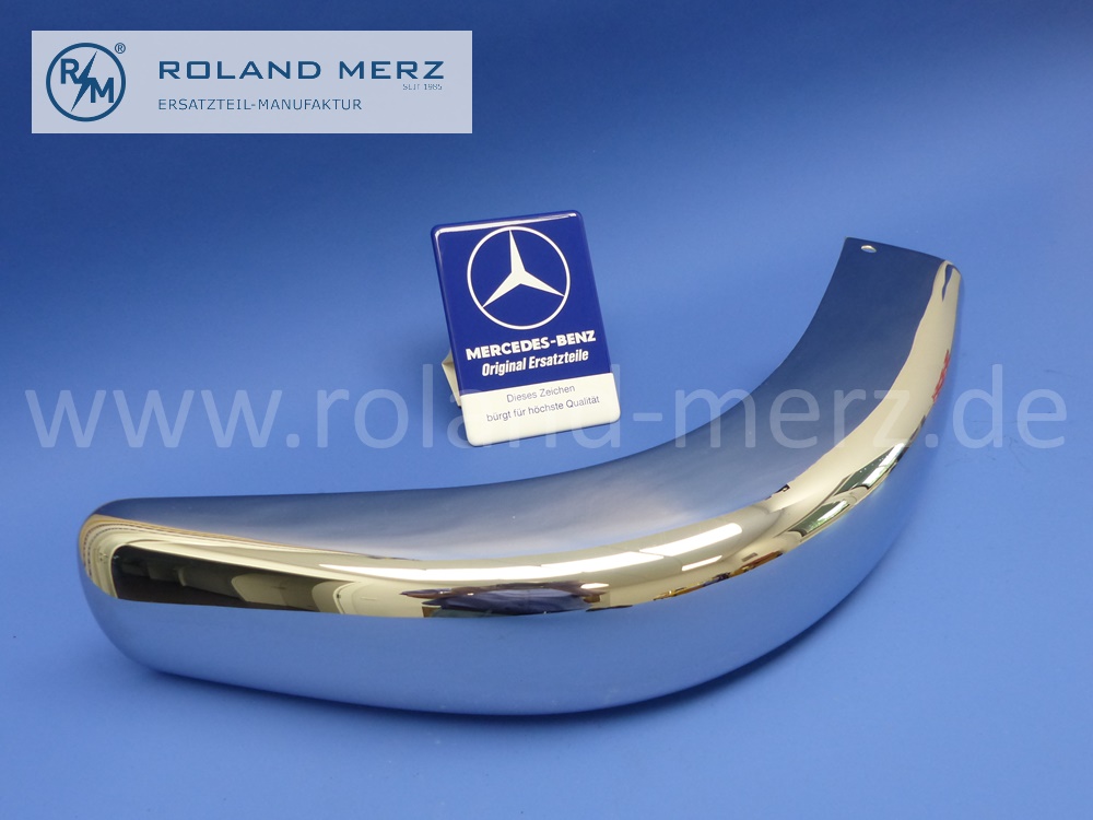 101808800572 1808800572 Seitenteil Stoßfänger hinten links, Mercedes W128, W180, 220S, 220SE ab FG-Nr. 7509039, Original Mercedes Neuteil, NOS 