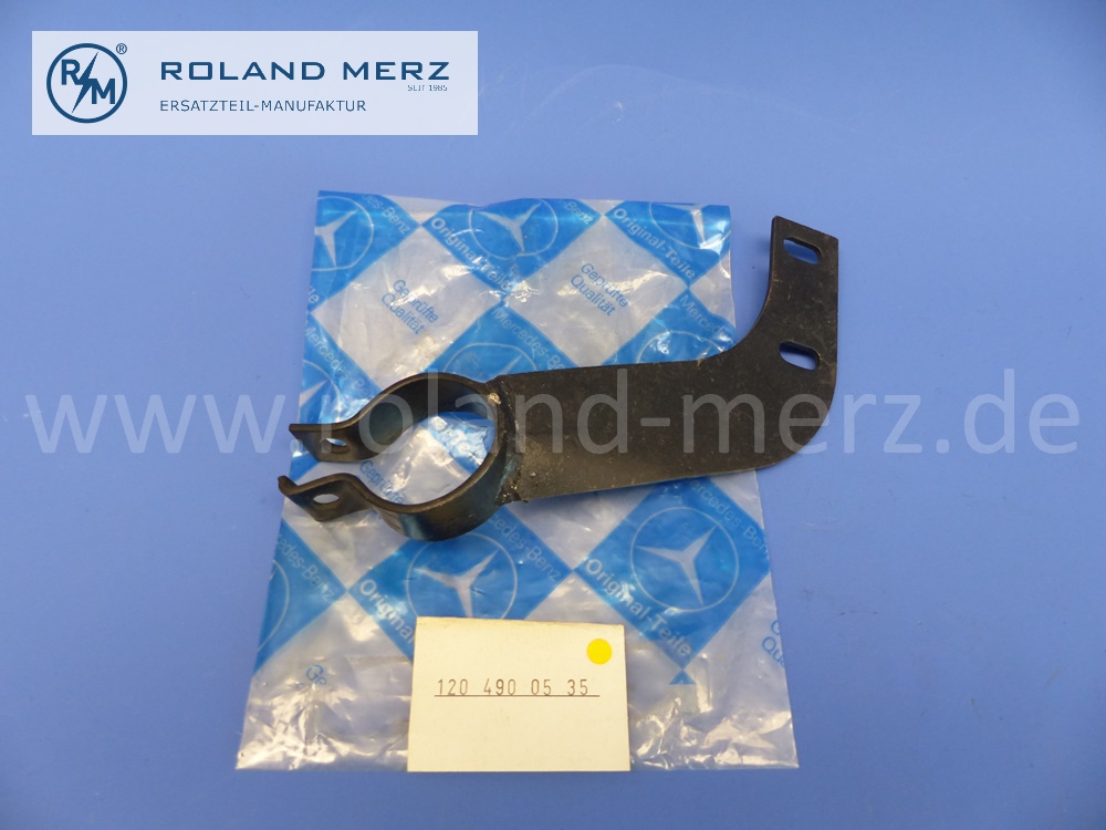 1204900535 Halter Auspuff vorn, Mercedes W120, Ponton 180, Original Mercedes Neuteil, NOS 