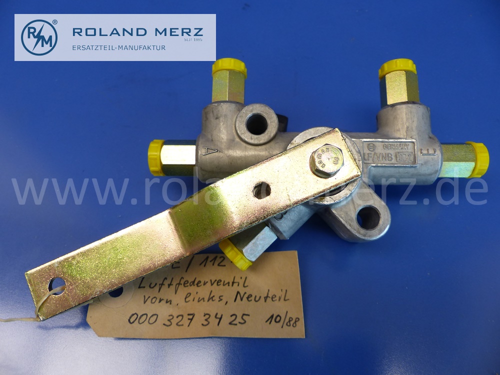 0003273425 Ventil, Ventileinheit Niveauregulierung, Luftfederung, Vorderachse links, Bosch LF/VNB3B2, frühe Version, Mercedes W112, Original Mercedes Neuteil, NOS