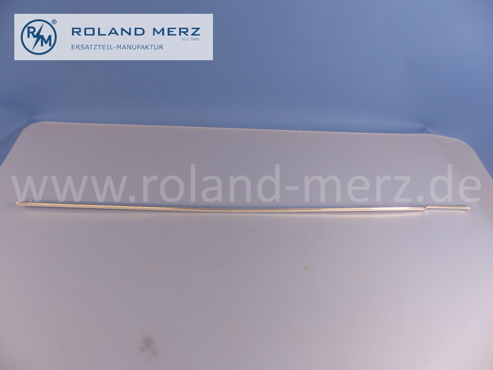 1237270482 Zierstab, Zierleiste, rechts, Oberkante Fahrertür, Mercedes W123, C123, Coupé, Länge 970 mm, Original Mercedes Neuteil, NOS