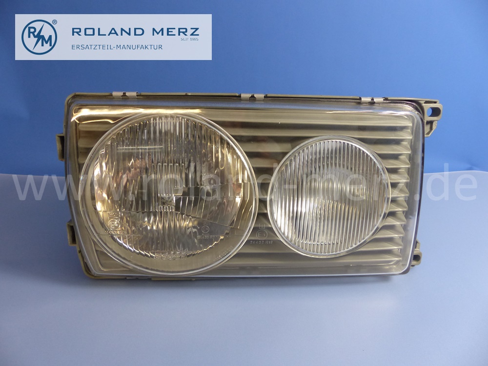 1238203261 Bosch Leuchteinheit, Scheinwerfer, mit Blinkleuchte, H4, rechts, Rechtsverkehr, Mercedes W123, Original Mercedes Neuteil, NOS 