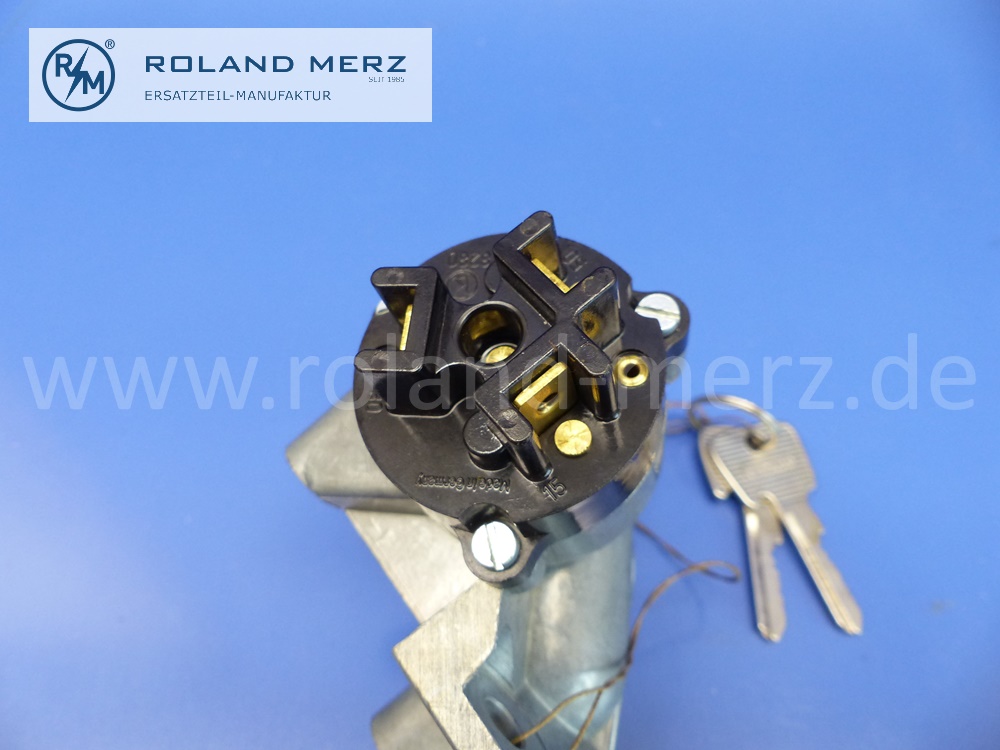 0004622830 Lenkungsschloss, Lenkradschloss, Zündschloss, mit Schlüsselpaar, LHD, Mercedes W100, W113, MB 600, 230SL, 250SL, Pagode, Original Mercedes Neuteil, NOS