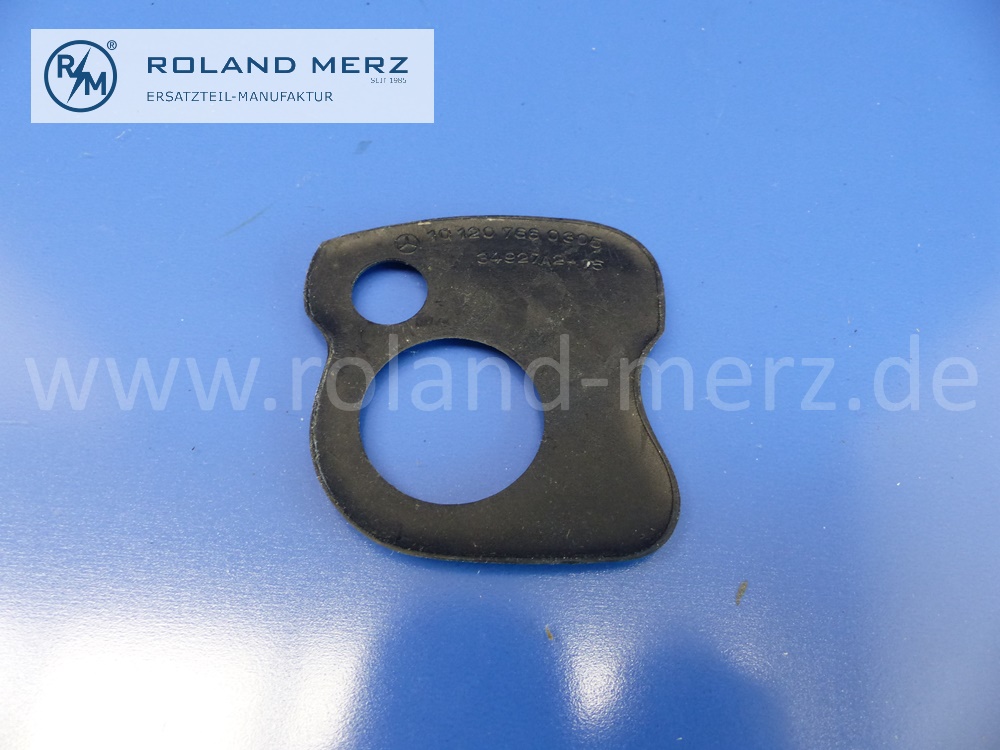 101207660305 1207660305 Unterlage, Gummiunterlage Türgriff Fondtür links, Mercedes W105, W120, W121, W128, W180, Ponton, Original Mercedes Neuteil, NOS 