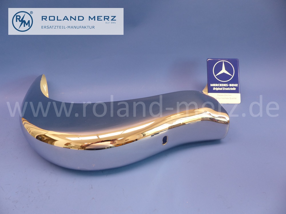 401988800470, 1988800470, Stoßfänger Seitenteil vorne rechts, Mercedes W121, W198, 190SL, 300SL Flügeltürer, Original Mercedes Neuteil, NOS - neu aufgearbeitet -