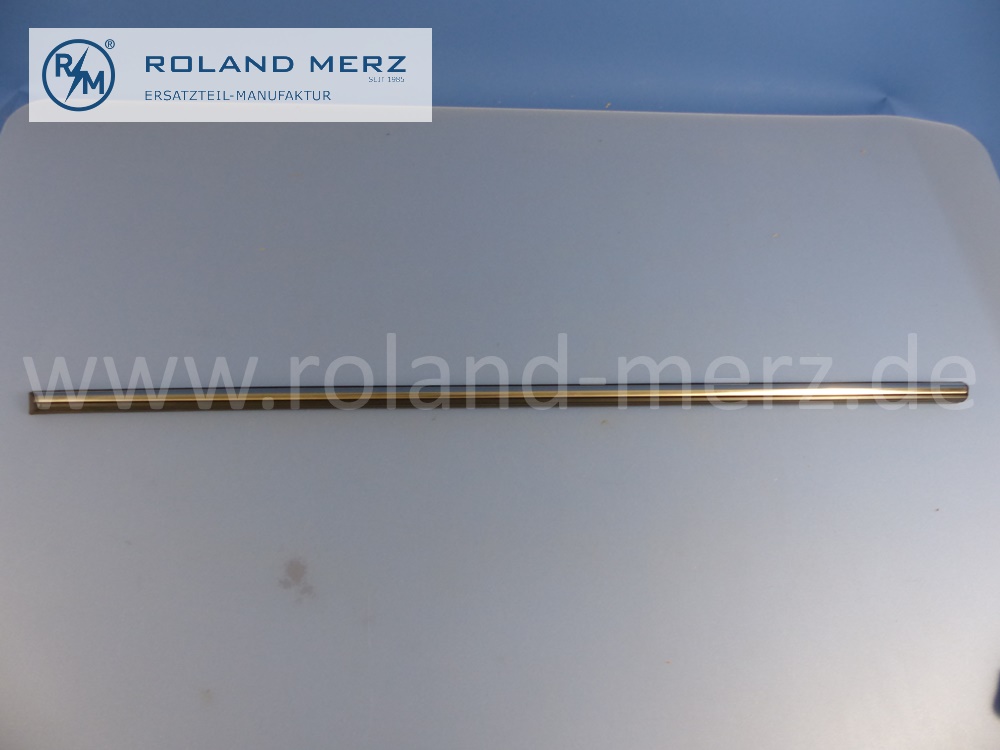 1147300180 Zierstab, Zierleiste, Fondtür Wulstansatz, links, Mercedes W114, W115, Strich 8, Länge 900 mm, Original Mercedes Neuteil, NOS
