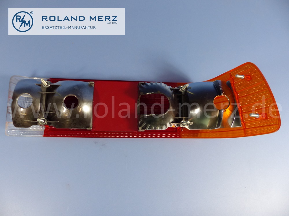 1078201166 Lichtscheibe, Abdeckglas Rücklicht links, Mercedes W107, R107, C107, Original Mercedes Neuteil, NOS 