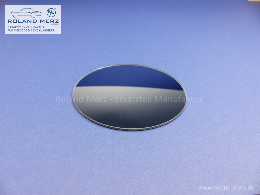 RM025-20200116Katalog Spiegelglas rund konvex blaugetönt mit Randversieglung und Splitterschutzfolie
