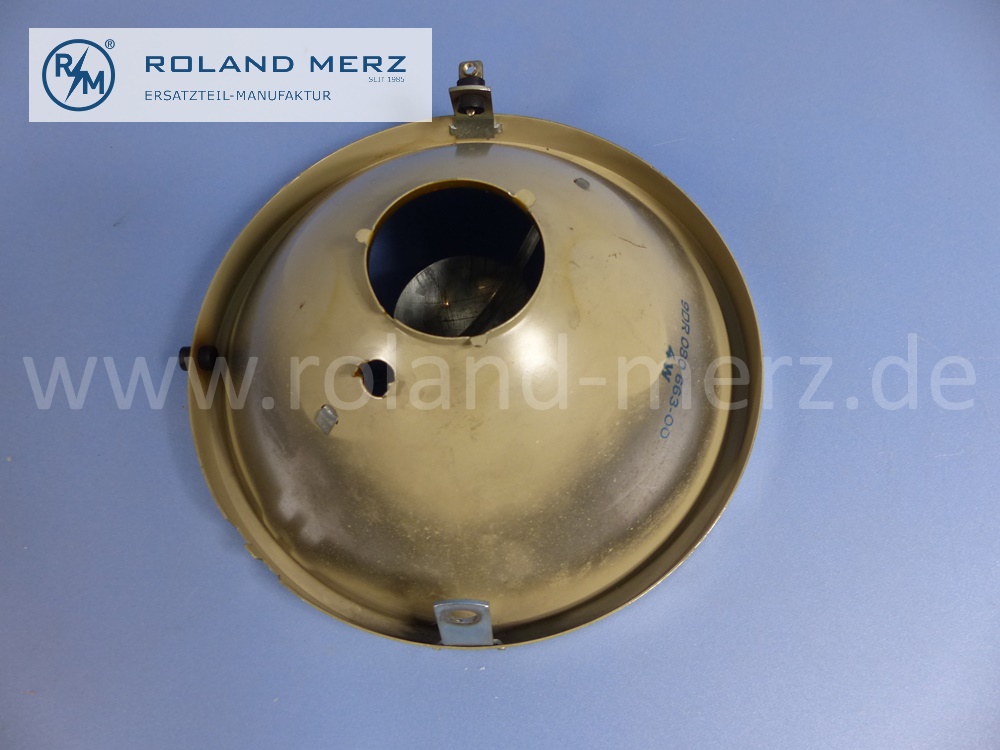0008261581 Hella reflector head lamp, left and right, left hand traffic, Mercedes W110 Heckflosse, original Mercedes spare-part, NOS