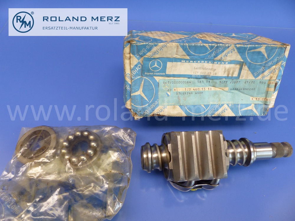 1234601518 Lenkmutter, Lenkschnecke, Mercedes mechanische Lenkung, RHD, Lenkgetriebe 760, 760.100 und 760.205, Original Mercedes Neuteil, NOS