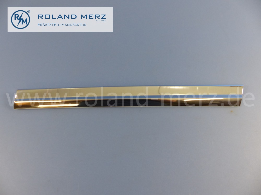 1076981684 Zierstab, Zierleiste, Zierblende hintere Seitenscheibe, rechts, Mercedes C107, Coupé SLC, Länge 405mm, Original Mercedes Neuteil, NOS