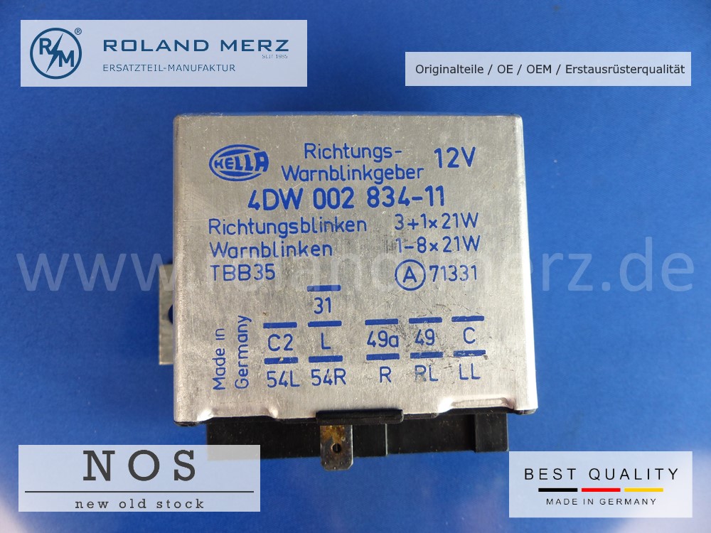 4DW 002 834-11 Blinkgeber 12 Volt MB Nr. 002 544 5832